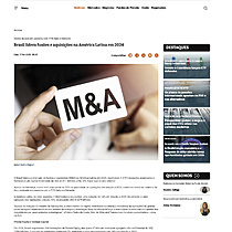 Brasil lidera fus�es e aquisi��es na Am�rica Latina em 2024